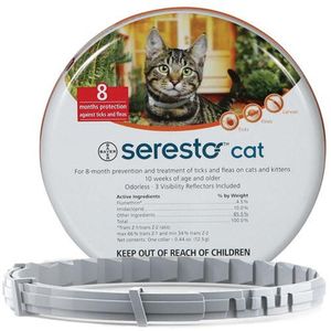Seresto (Cat) Tick, Flea and Lice Collar | Size: 1 Collar